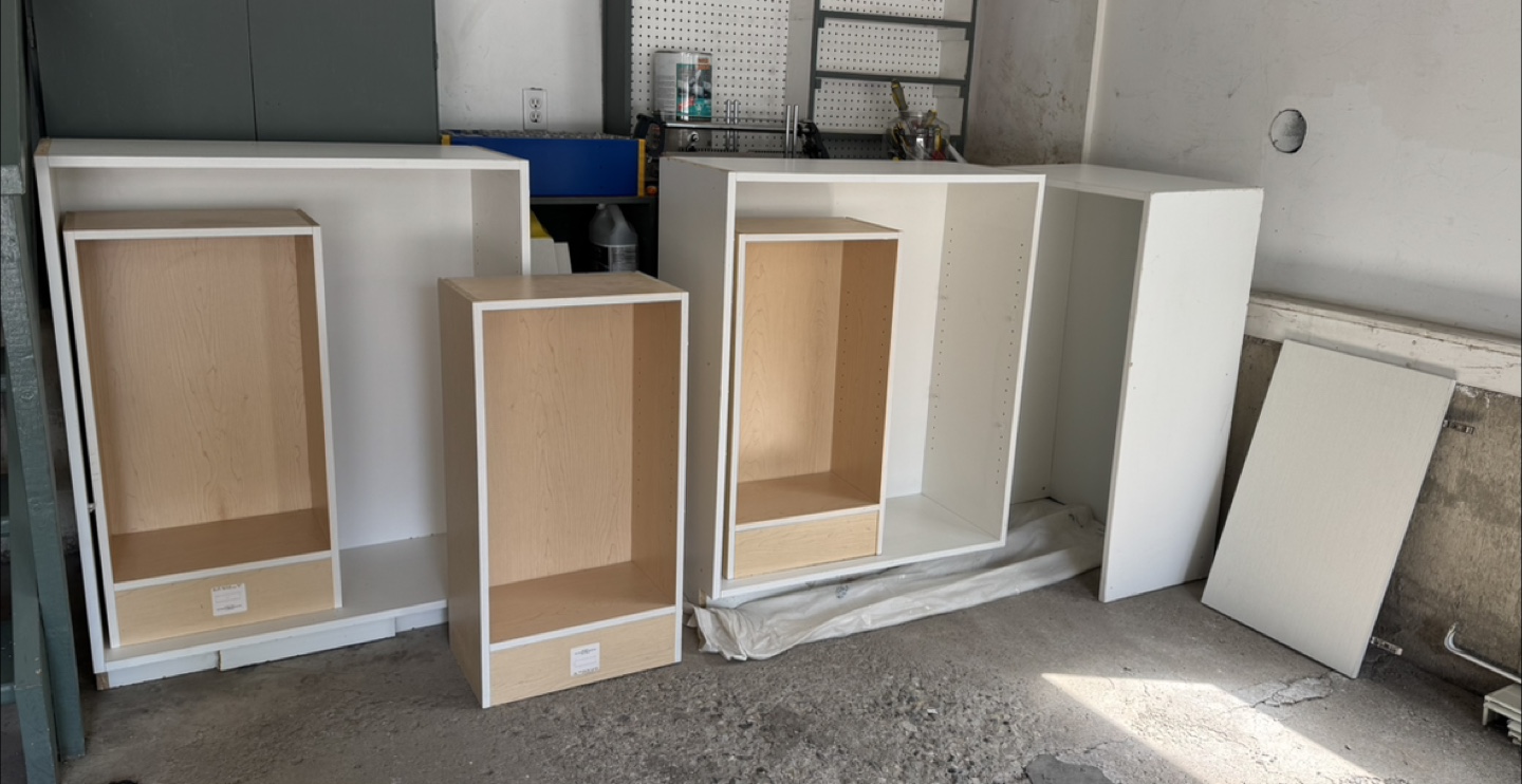 FREE MELAMINE CABINET FRAMES