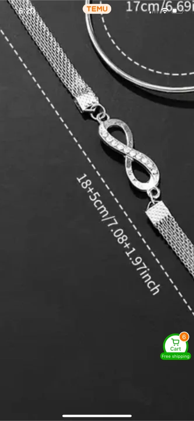 Geneva Silver Watch & Bracelet Set image indicator(9)