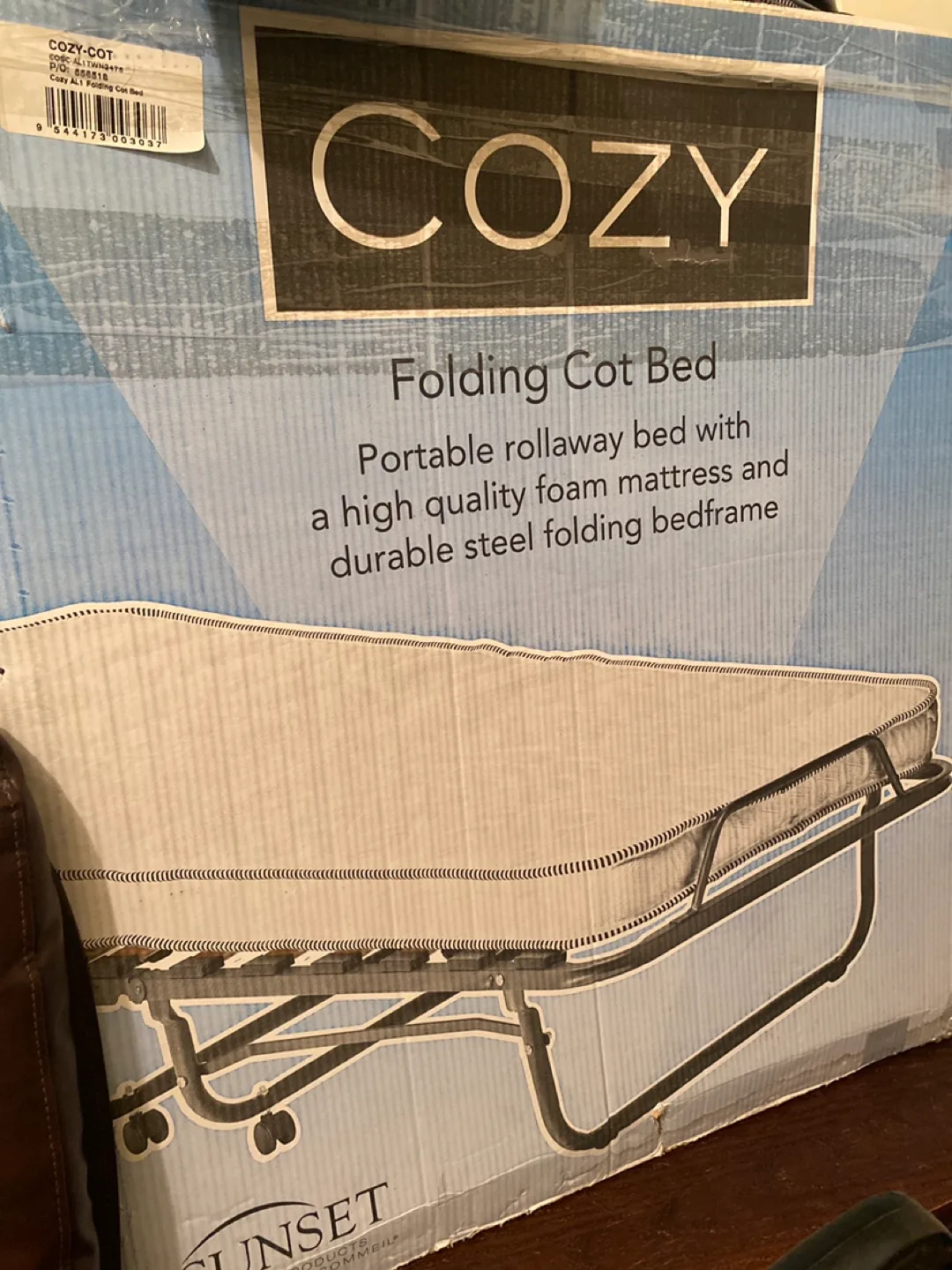 COZY Folding Cot Bed - Portable Rollaway thumbnail