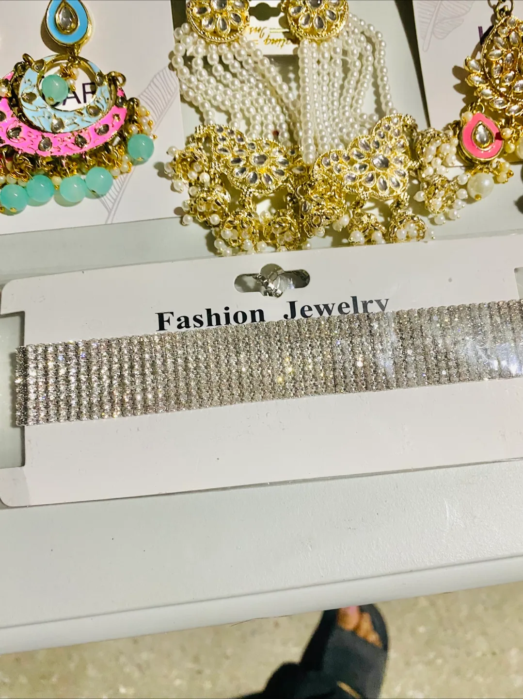 Fashion Jewelry Rhinestone Choker Necklace image indicator(5)