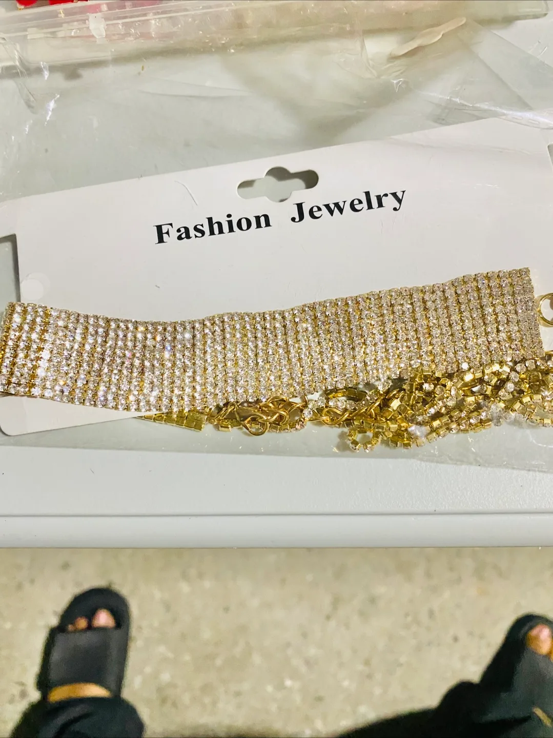 Fashion Jewelry Rhinestone Choker Necklace image indicator(6)