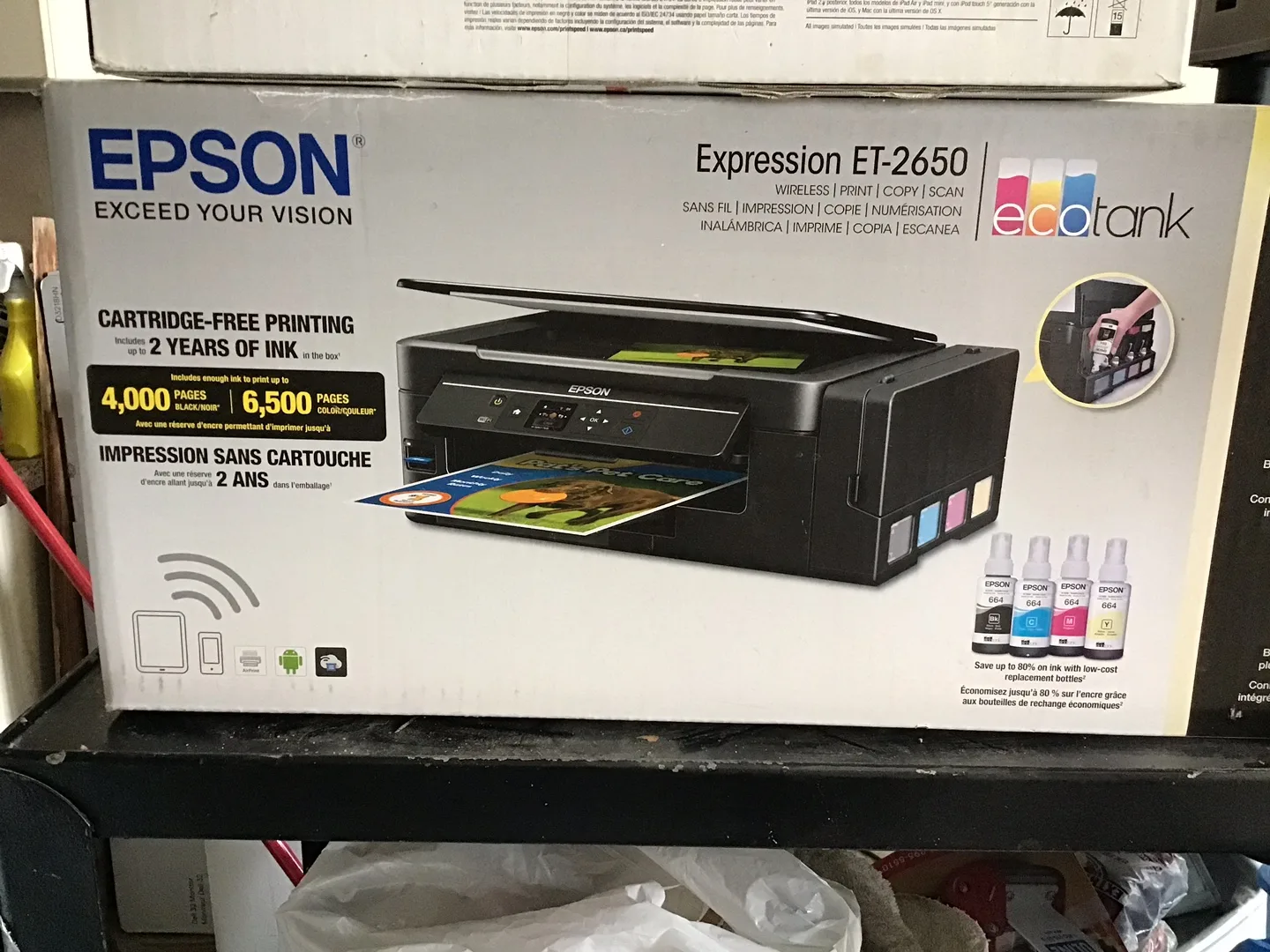 Epson Expression ET-2650 EcoTank Printer - Wireless, Scan,copy thumbnail