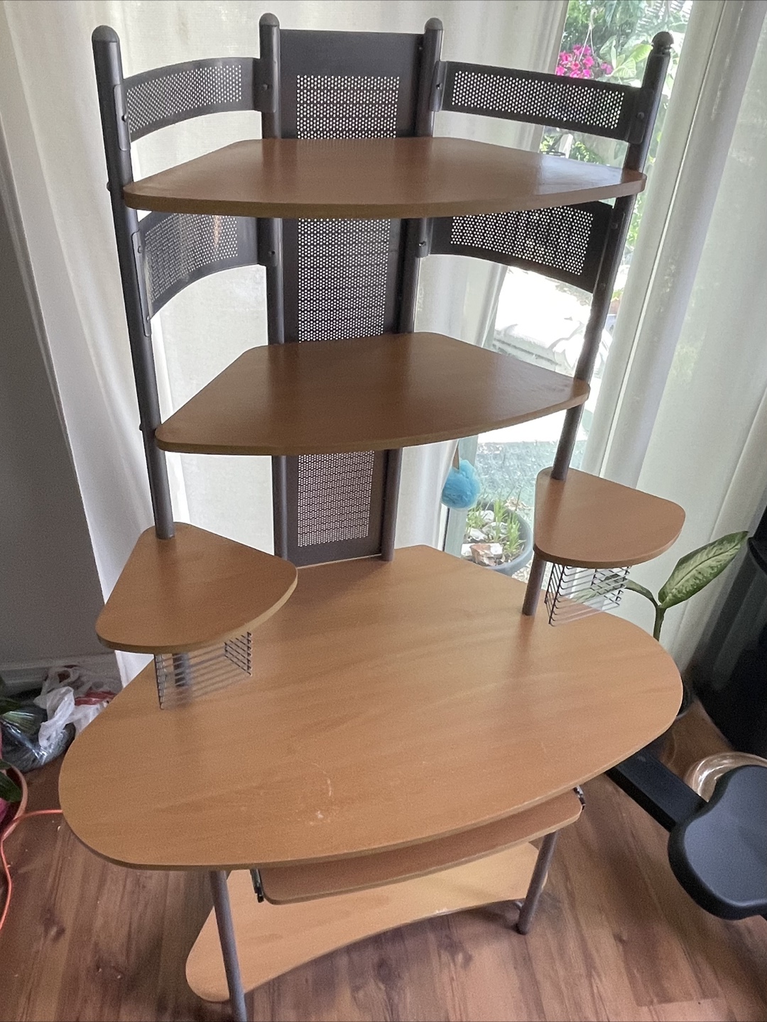 Corner Desk with Shelves & Office Chair - photo 2