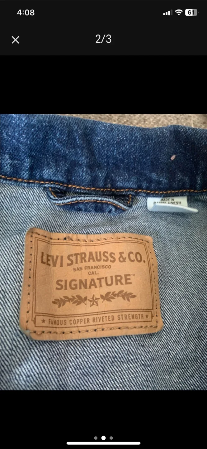 Levi Strauss & Co. Signature Denim Vest - Size M thumbnail