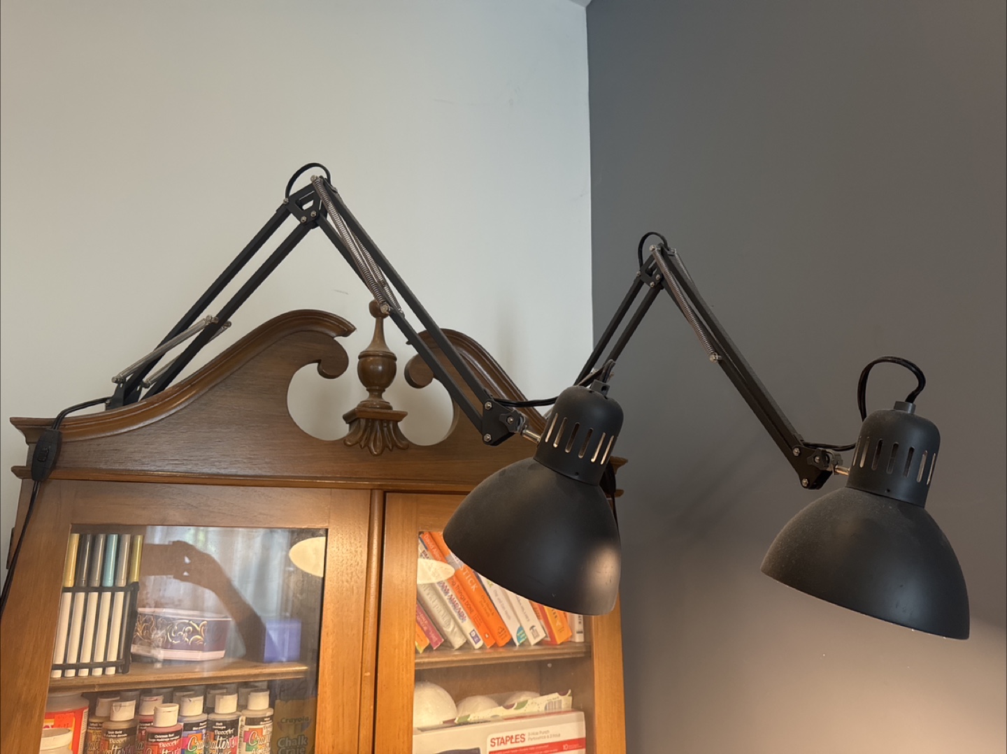 Pair of Black Adjustable Arm Desk Lamps IKEA TERTIAL - photo 2
