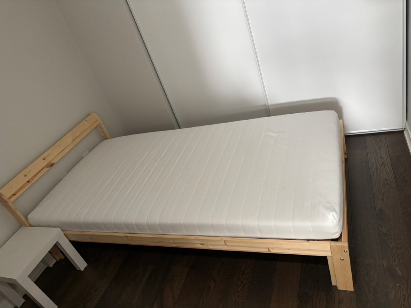 IKEA twin Bed Frame with Mattress - photo 2