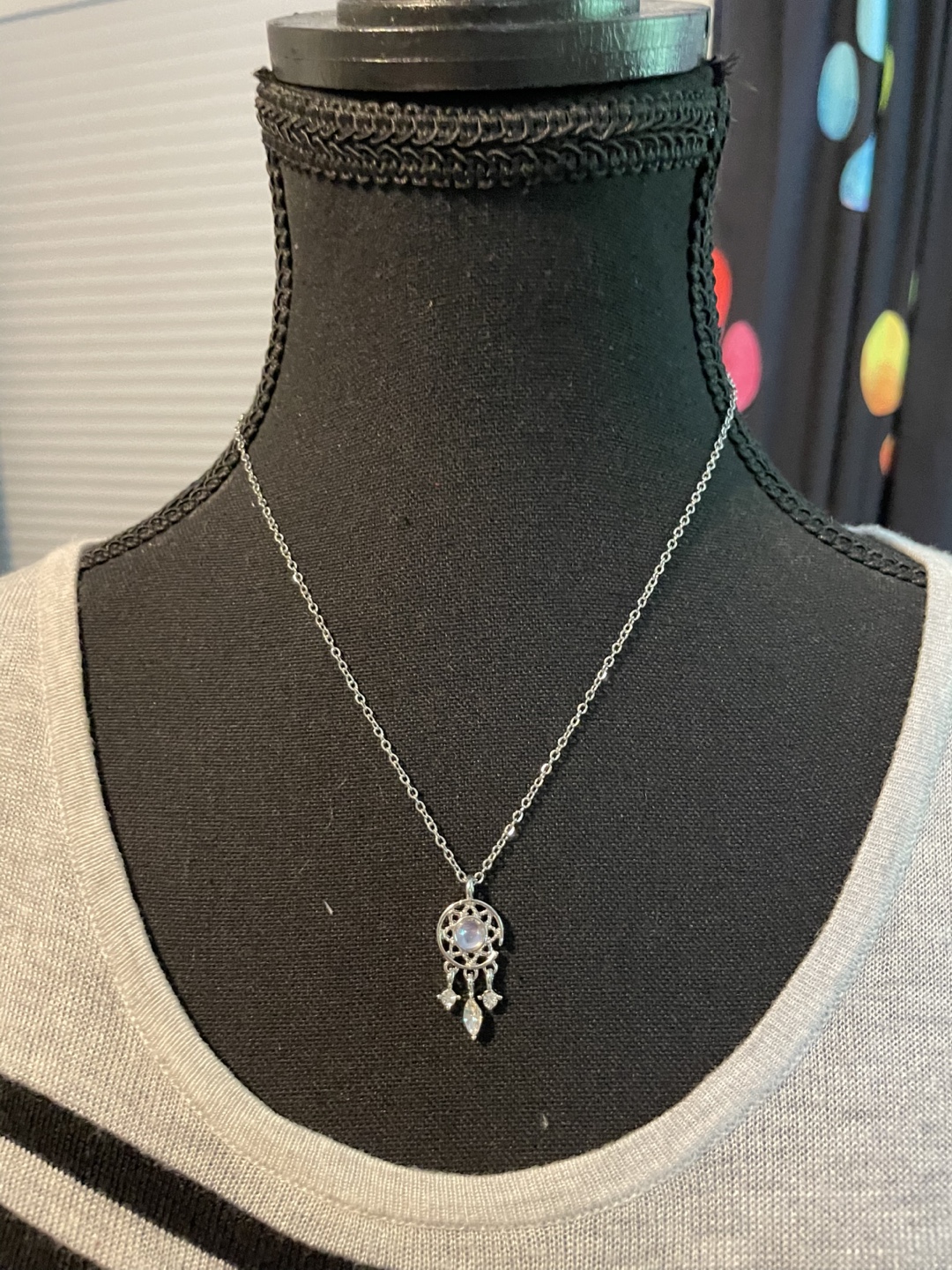 Silver Dreamcatcher Necklace - photo 2