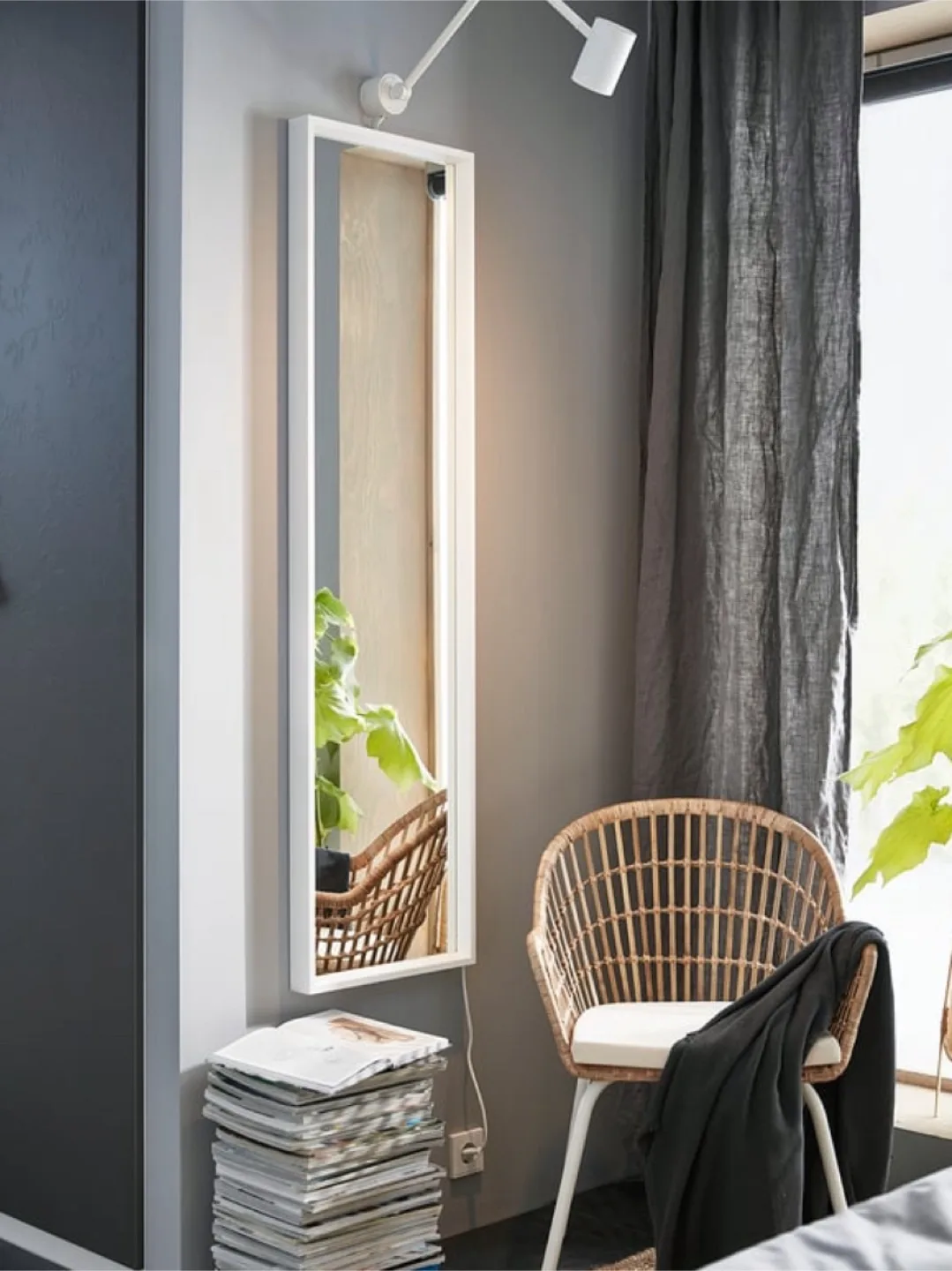 IKEA NISSEDAL White Mirror image indicator(3)