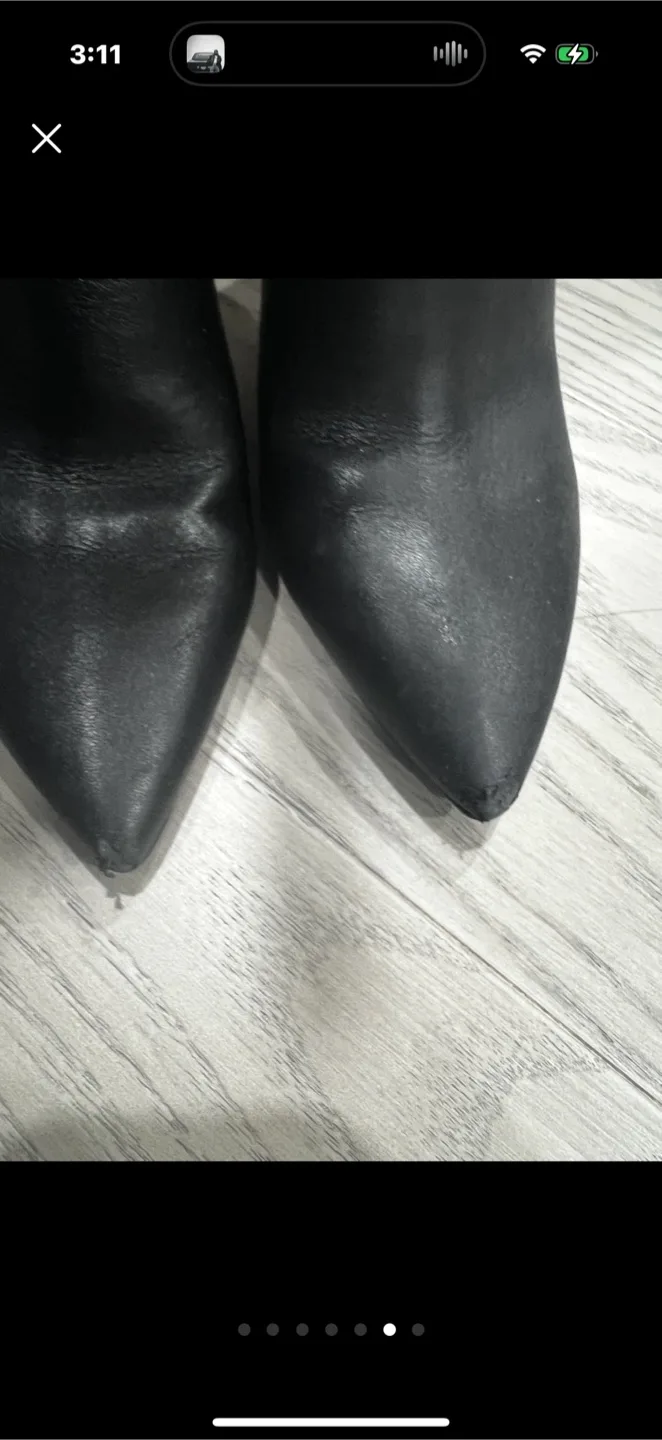 Nine West Black Heel Boots Size 7M image indicator(6)