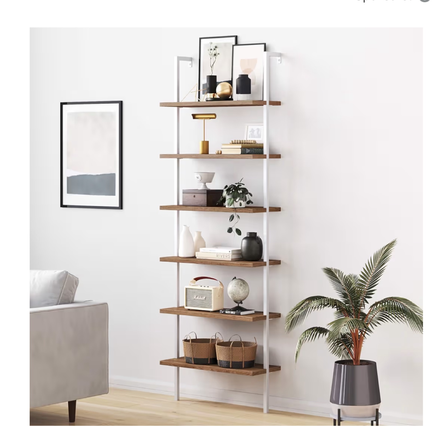 Bookshelf with 6 shelves - photo 2
