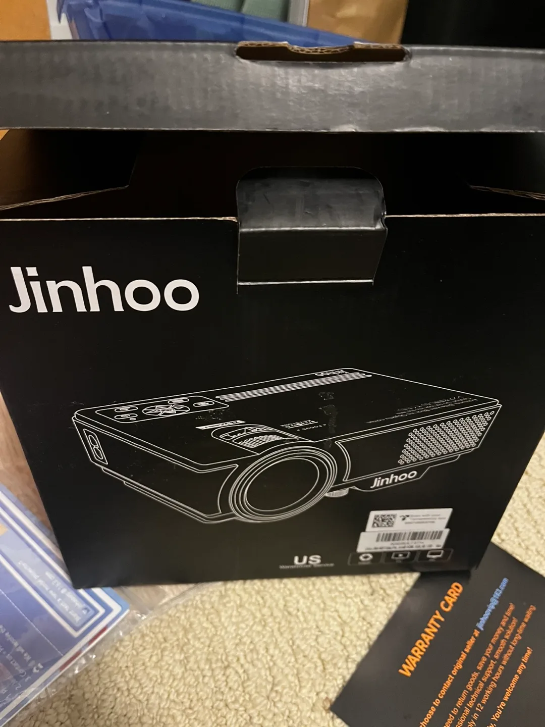 Jinhoo M10 Mini Projector (WiFi Version) - Like New! thumbnail