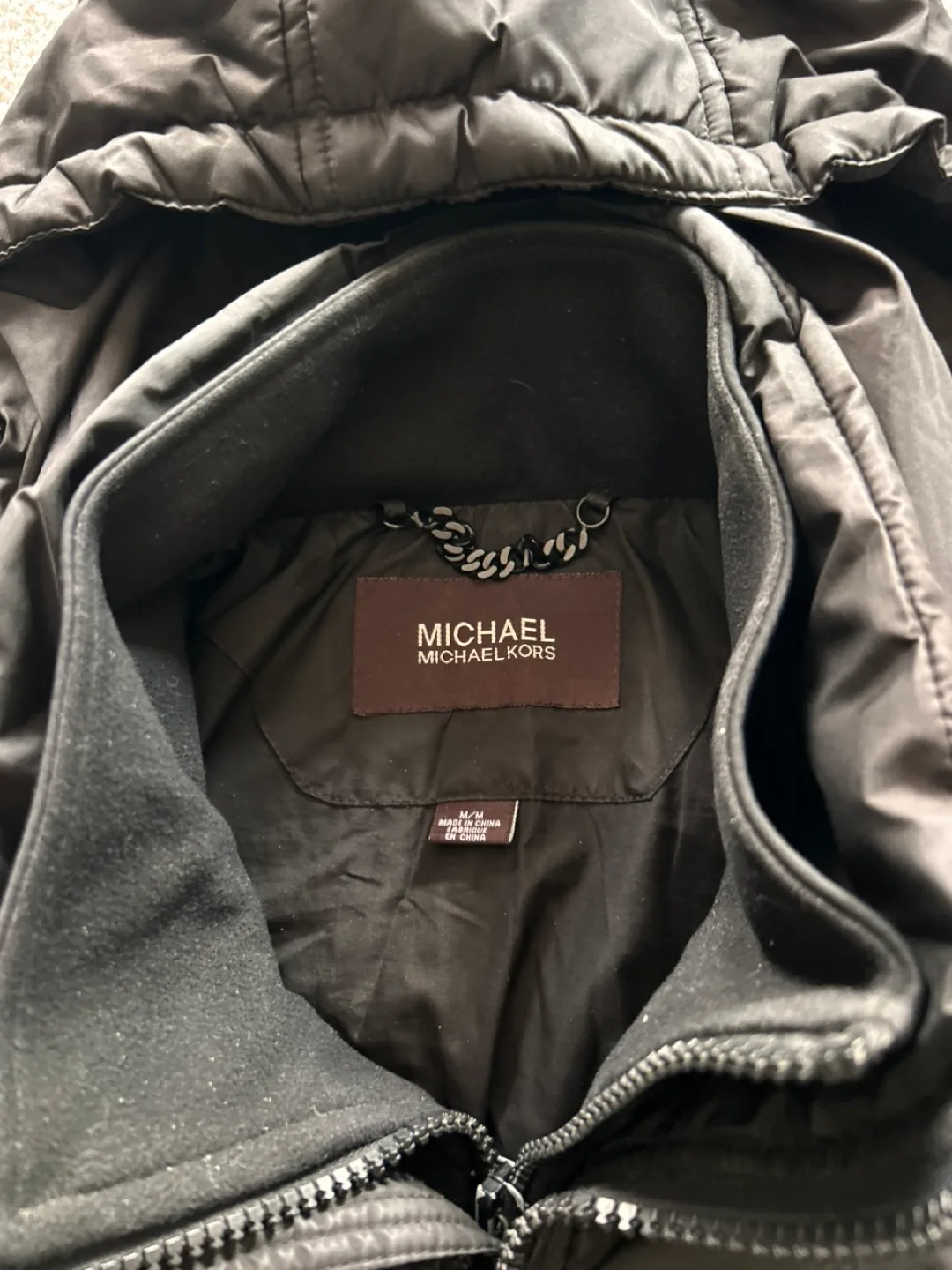 Michael Michael Kors Black Puffer Jacket Size M image indicator(2)