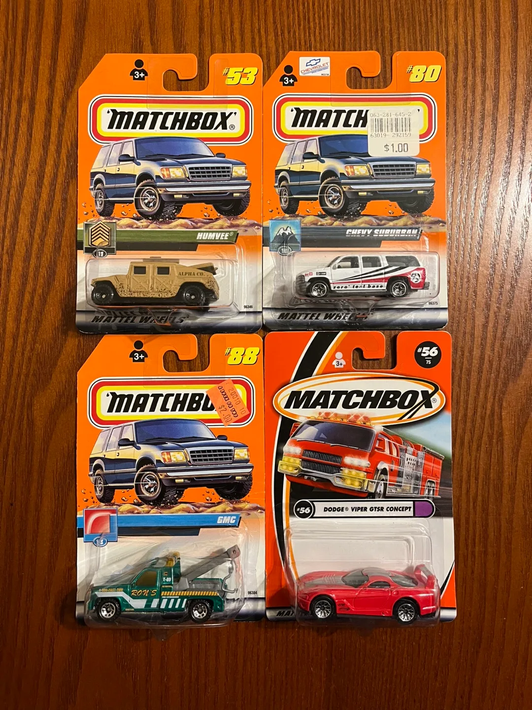 VINTAGE (1999-2000) MATCHBOX VEHICLES (1:64 Scale diecast) thumbnail
