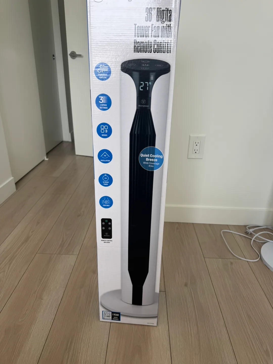 Westinghouse 36" Digital Tower Fan with Remote thumbnail