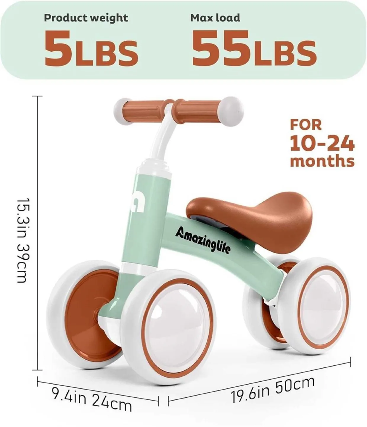 Amazinglife Baby Balance Bike, 10-24 Months thumbnail