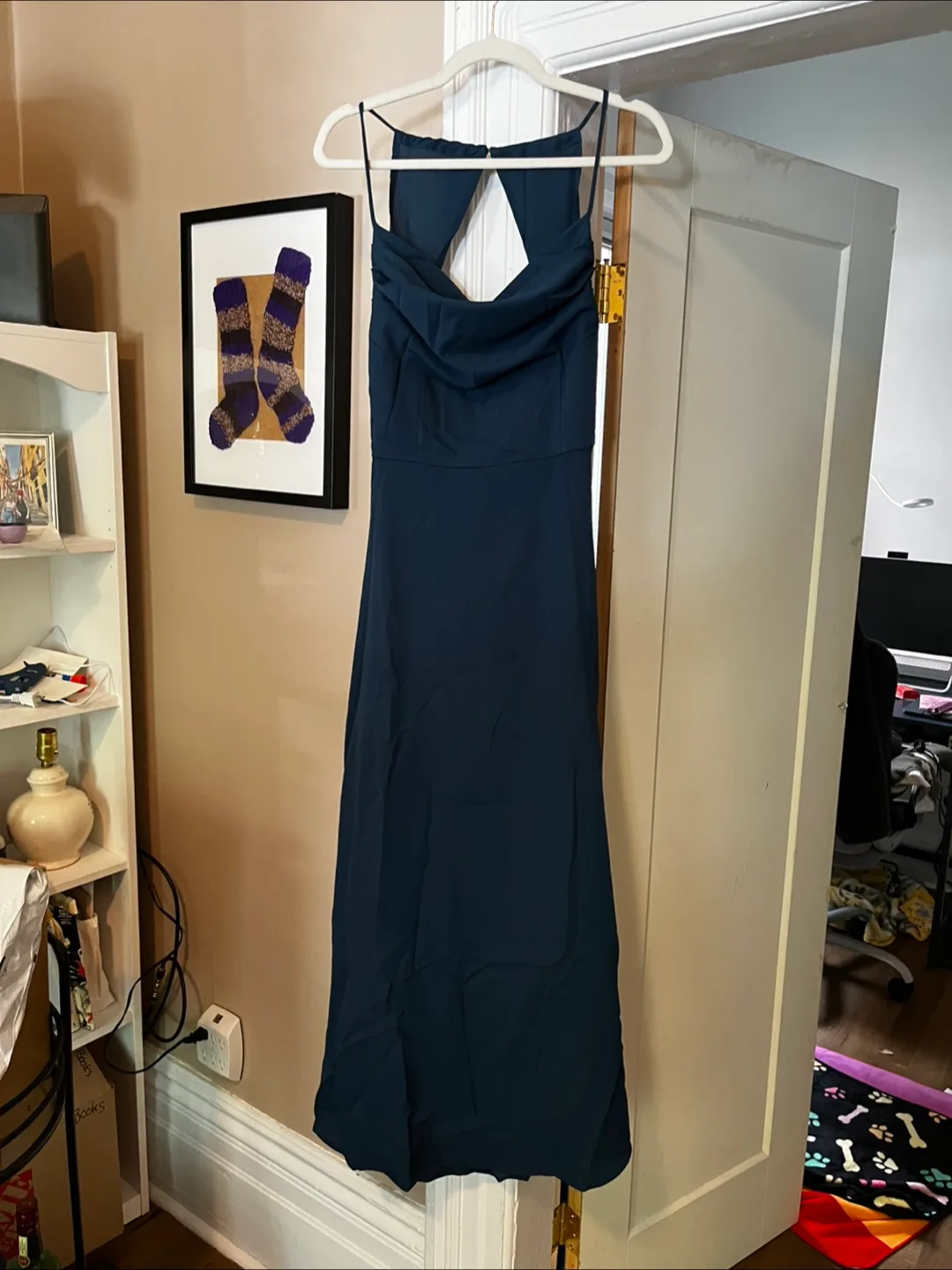 Azazie Teal Bridesmaid Dress - Size S thumbnail