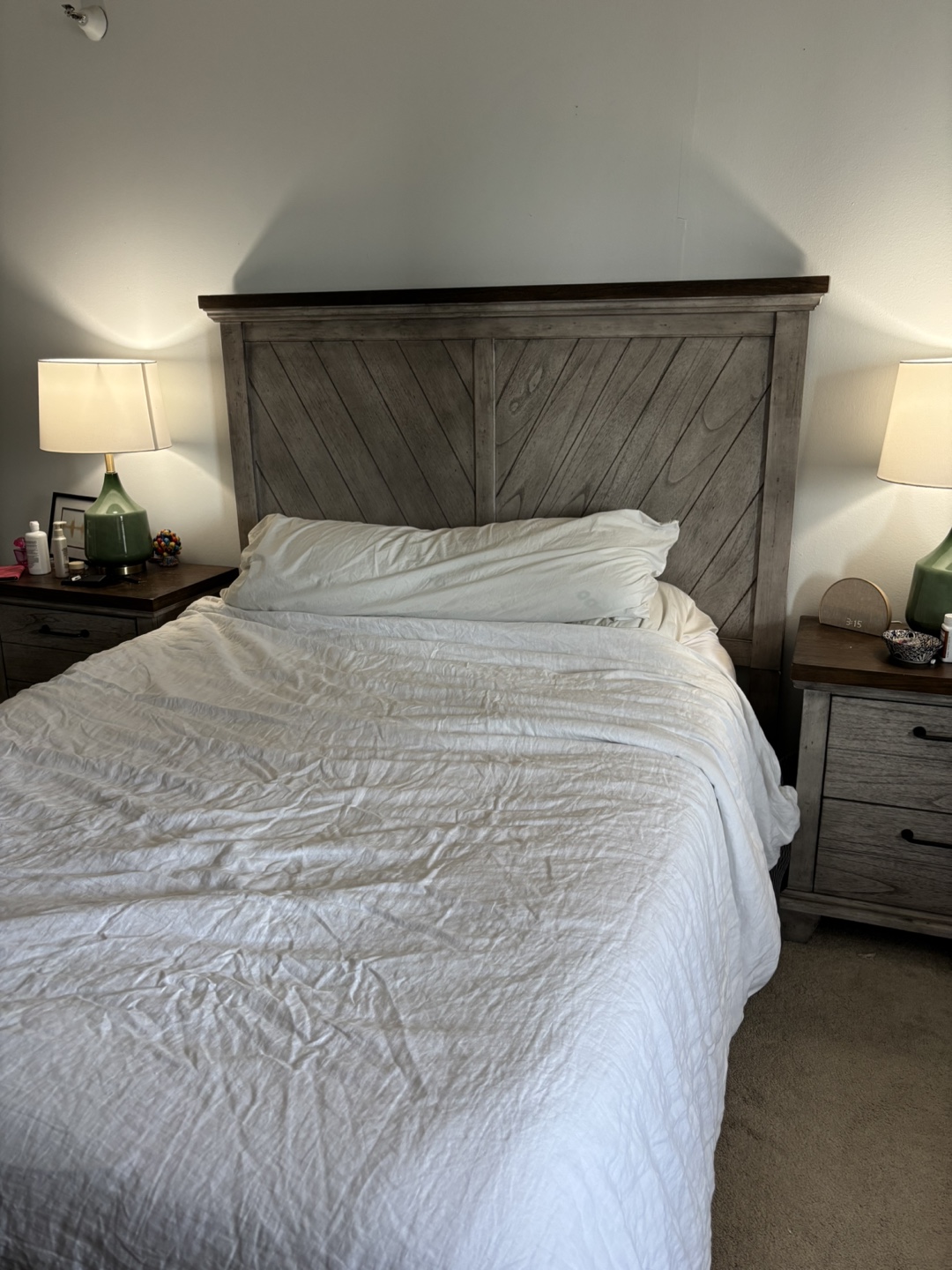Queen Size Bed Frame & Foldable Box Spring - photo 2