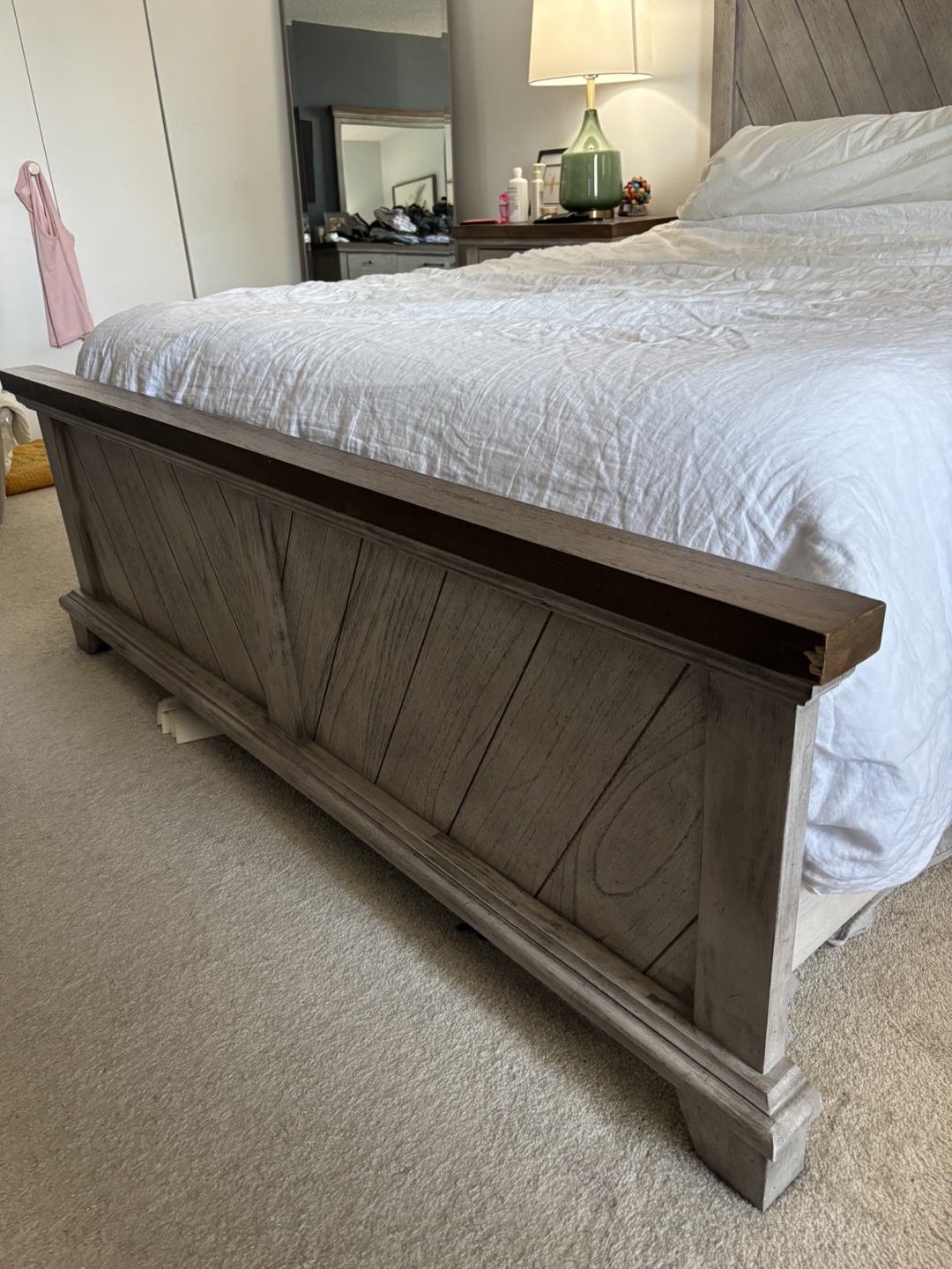 Queen Size Bed Frame & Foldable Box Spring - photo 3
