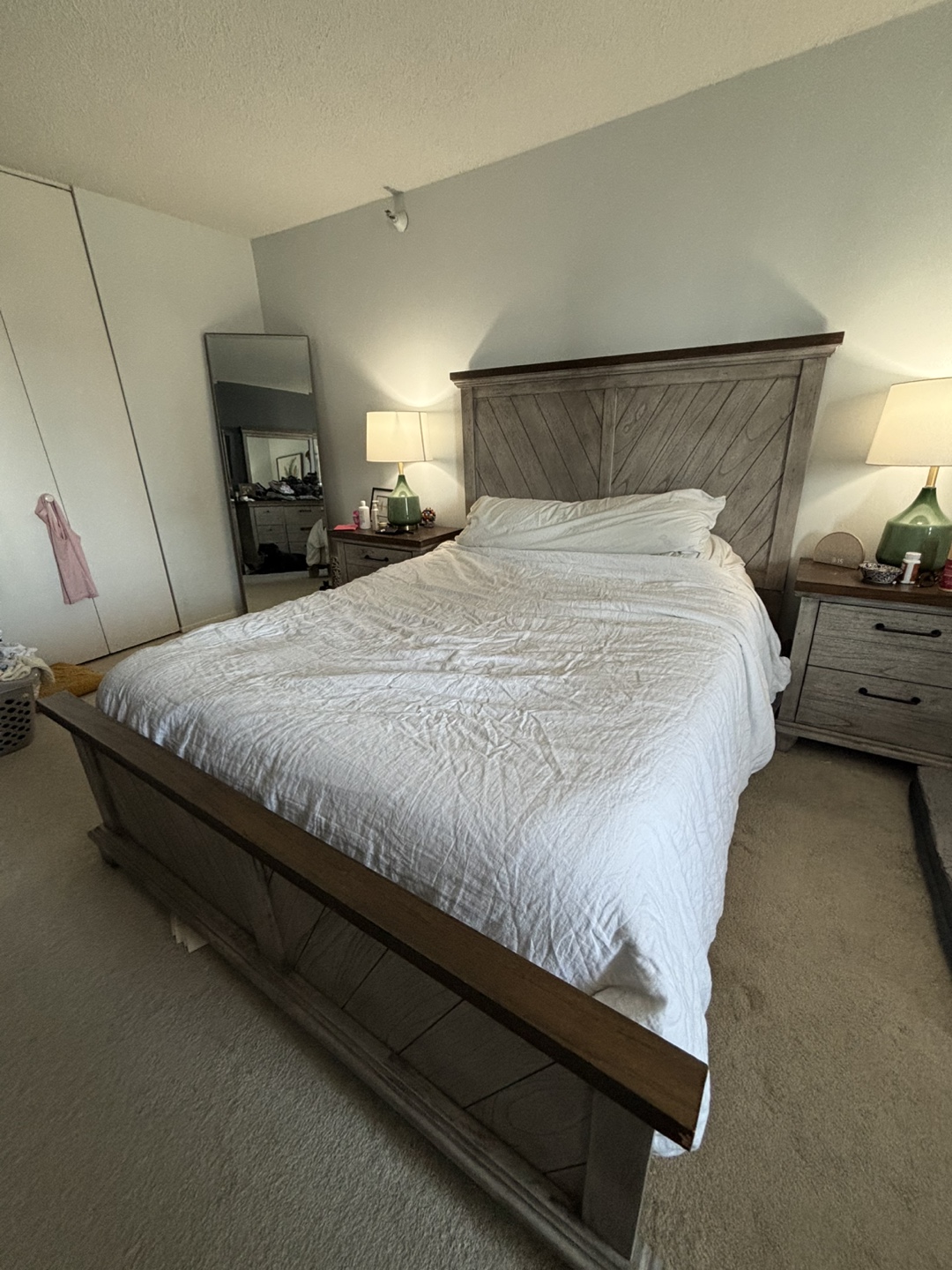 Queen Size Bed Frame & Foldable Box Spring