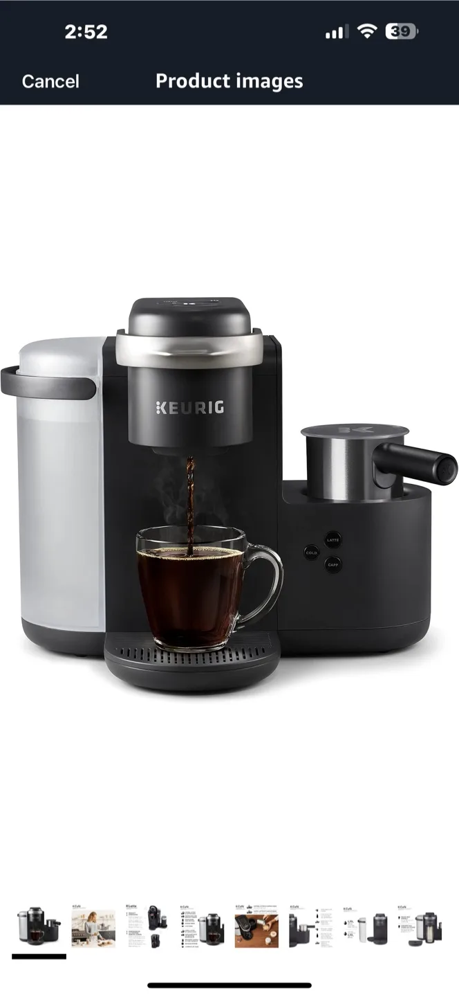 Keurig K-Cafe Speciality Coffee Maker thumbnail