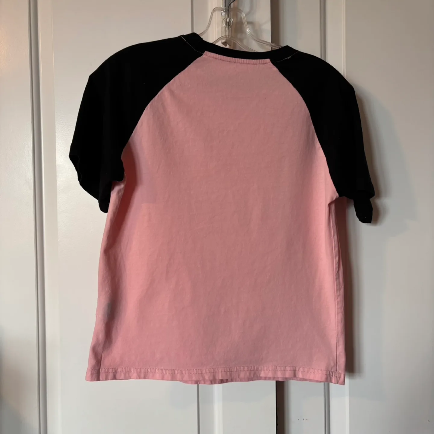 ALL TOPS $5!!! Pink & Black Raglan Tee image indicator(3)