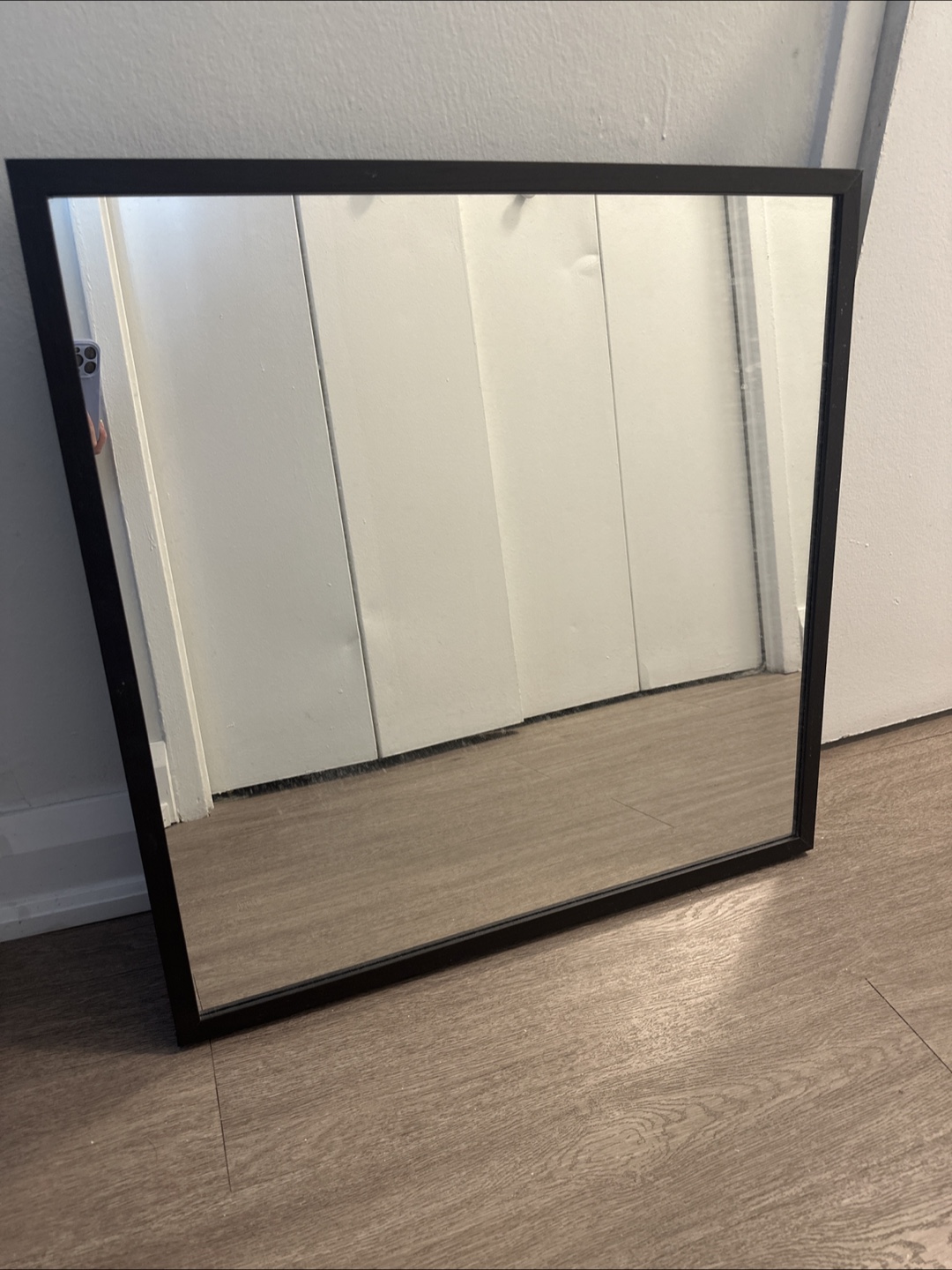 Black Framed Wall Mirror - 27 x 23 inches - photo 3