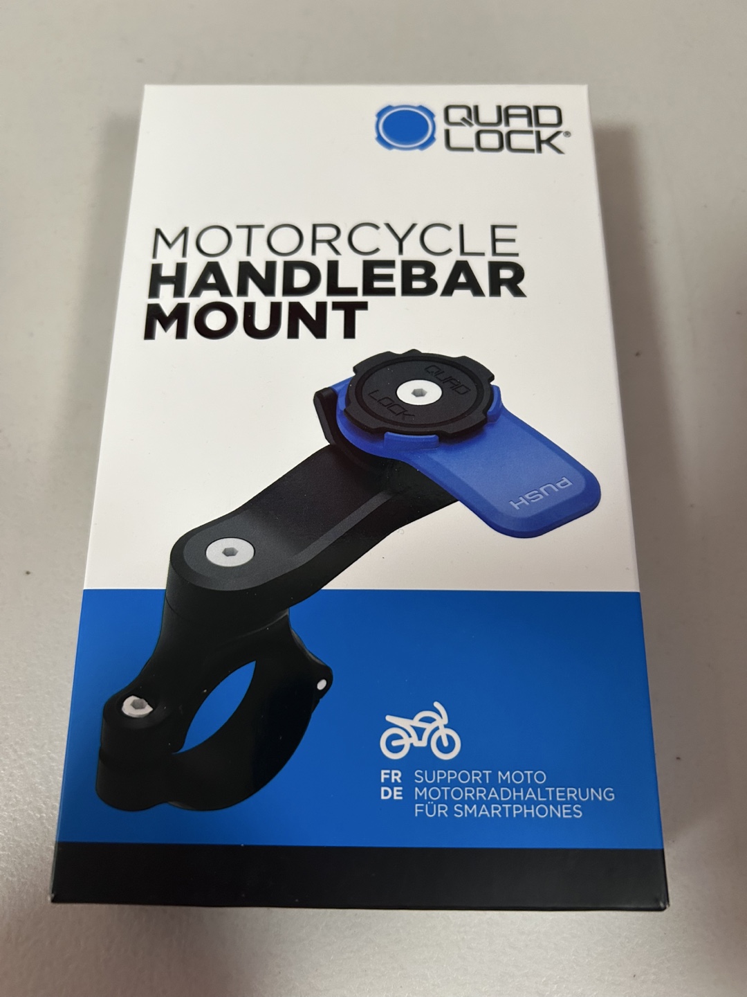 Quad Lock Motorcycle Handlebar Mount - New in Box