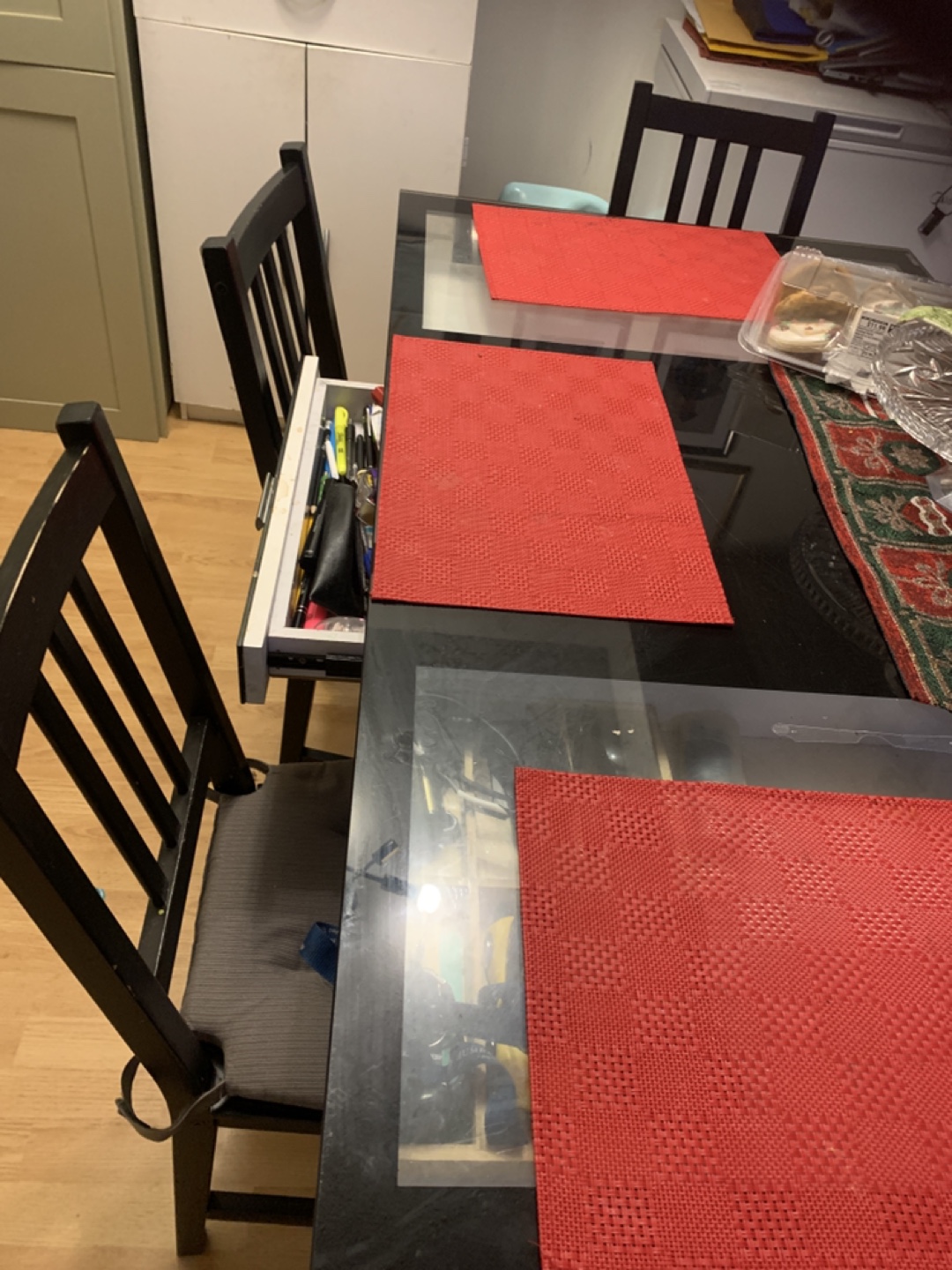 Glass Top Dining Table with Chairs - photo 2