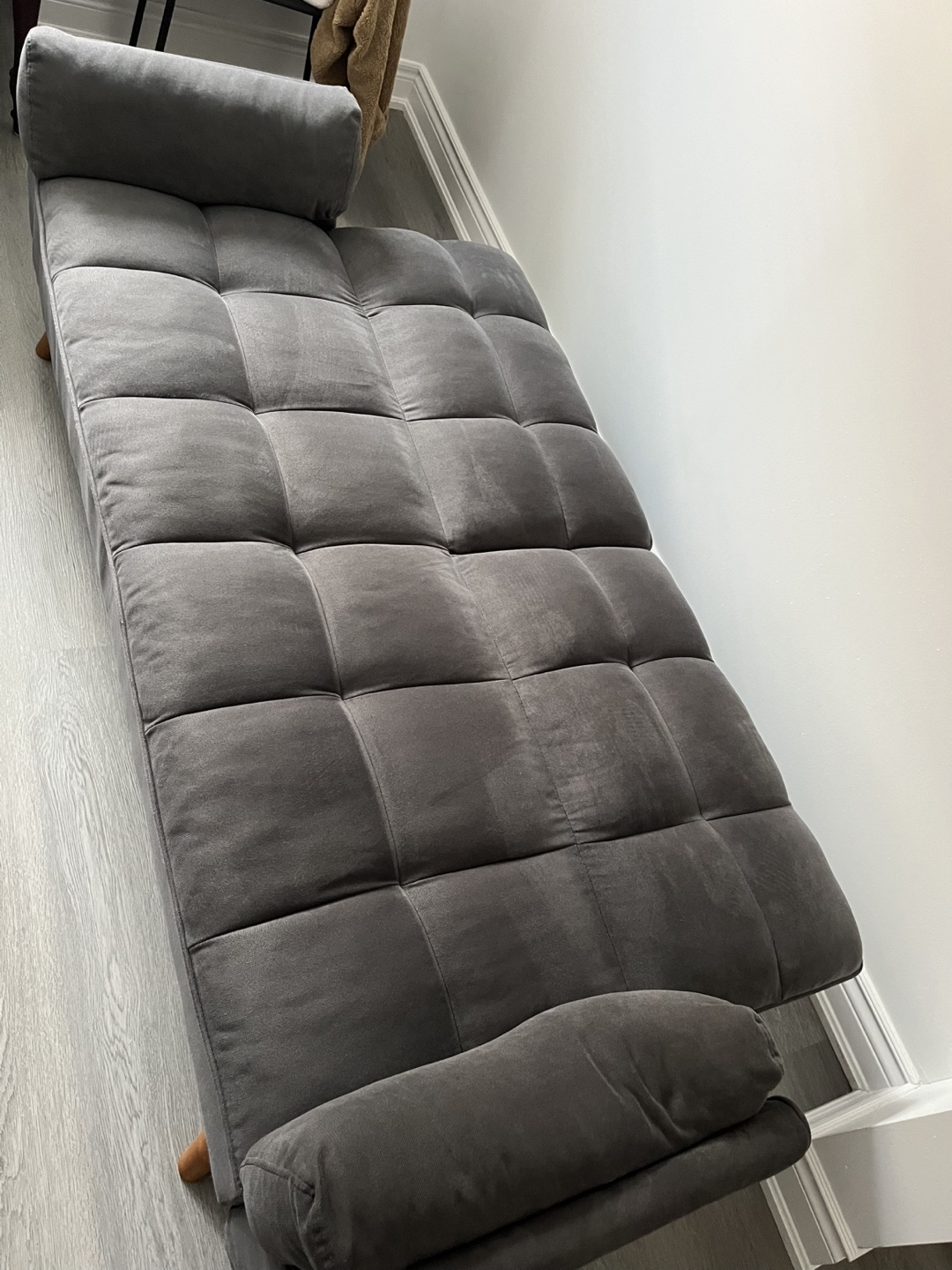 Grey Futon Couch - photo 2