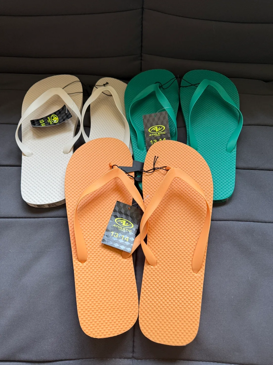 New Athletic Works Flip Flops Size 13 thumbnail