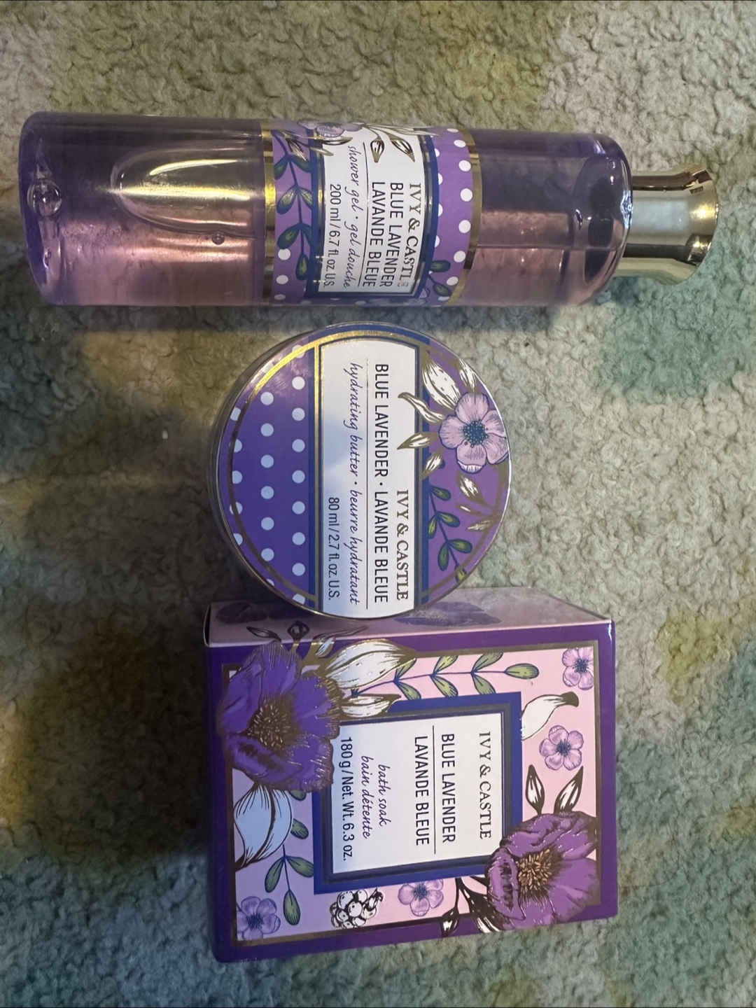 Ivy & Castle Blue Lavender Set (New)