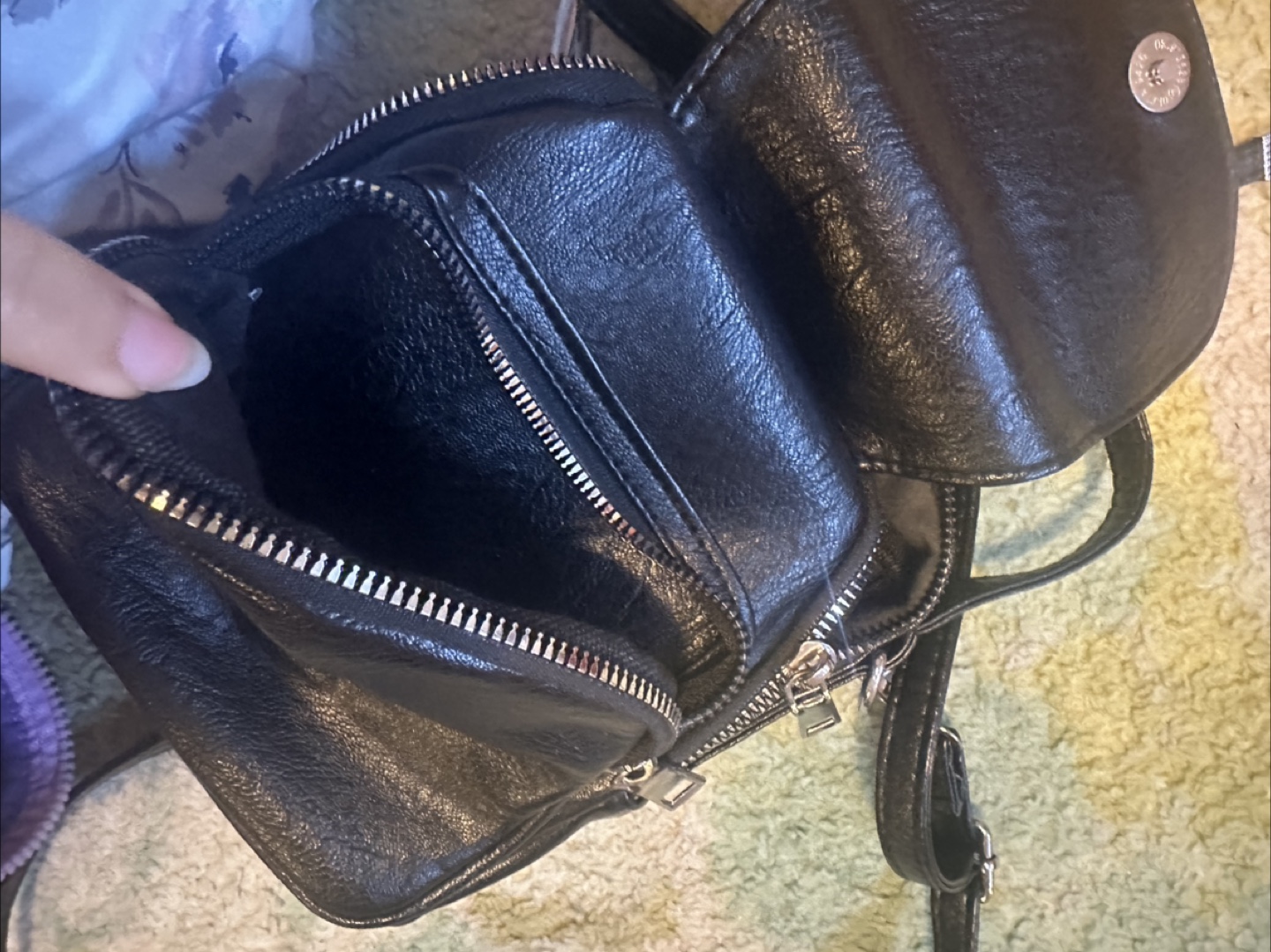 Black Mini Backpack - photo 2