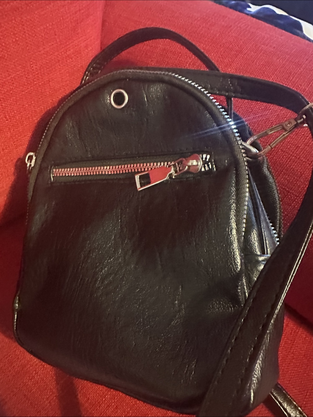 Black Mini Backpack