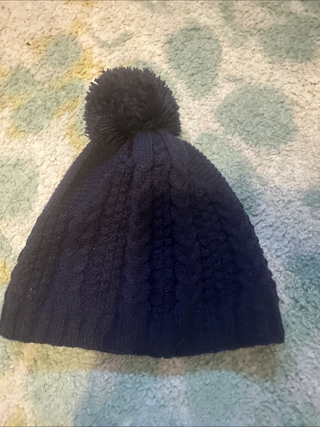 Navy Blue Toque with Pom Pom - photo 2