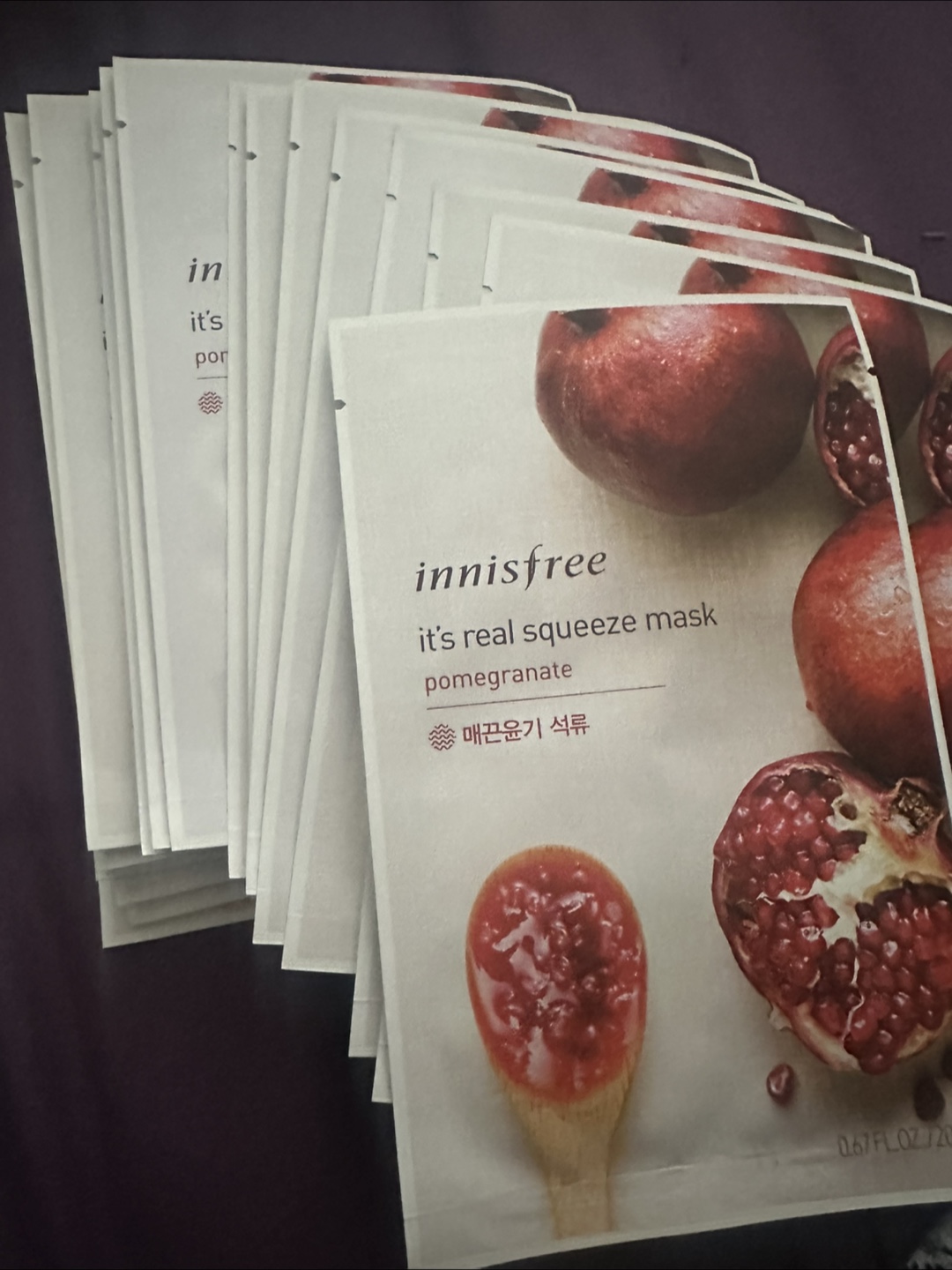 Innisfree It's Real Squeeze Mask - Pomegranate