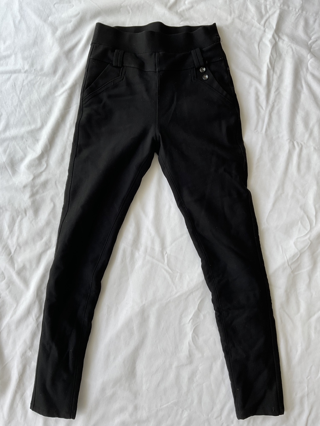 Black Fleece-Lined Pants