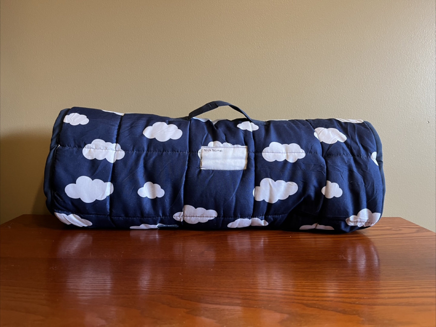 BILOBAN NAP MAT WITH BUILT IN PILLOW FOR TODDLERS