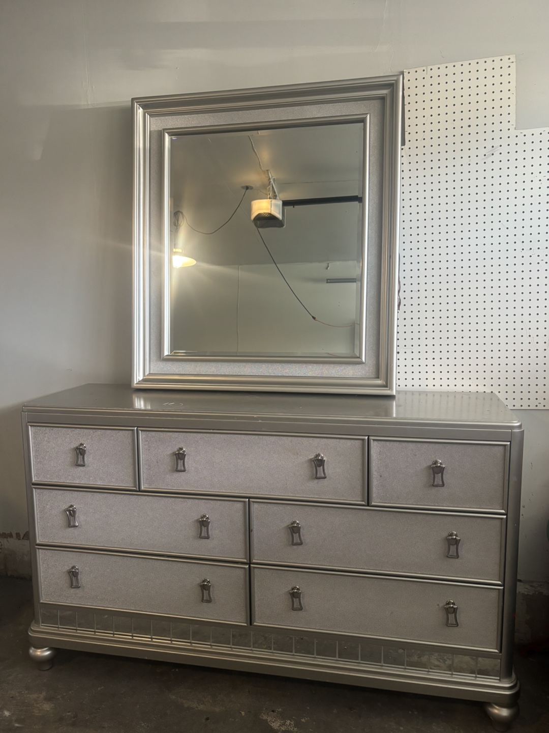 Silver Dresser with Mirror - photo 2