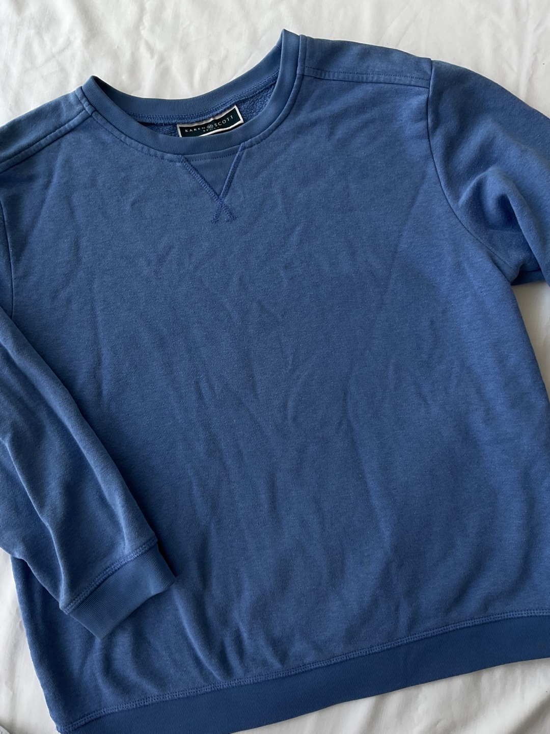 Karen Scott Sport Blue Sweatshirt - photo 2