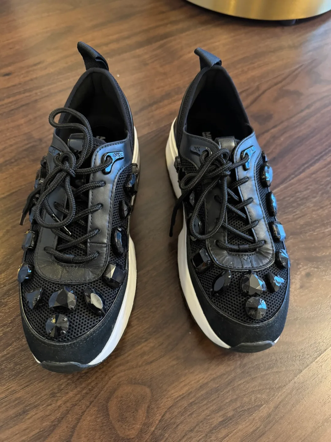 Michael Kors Black Embellished Sneakers thumbnail