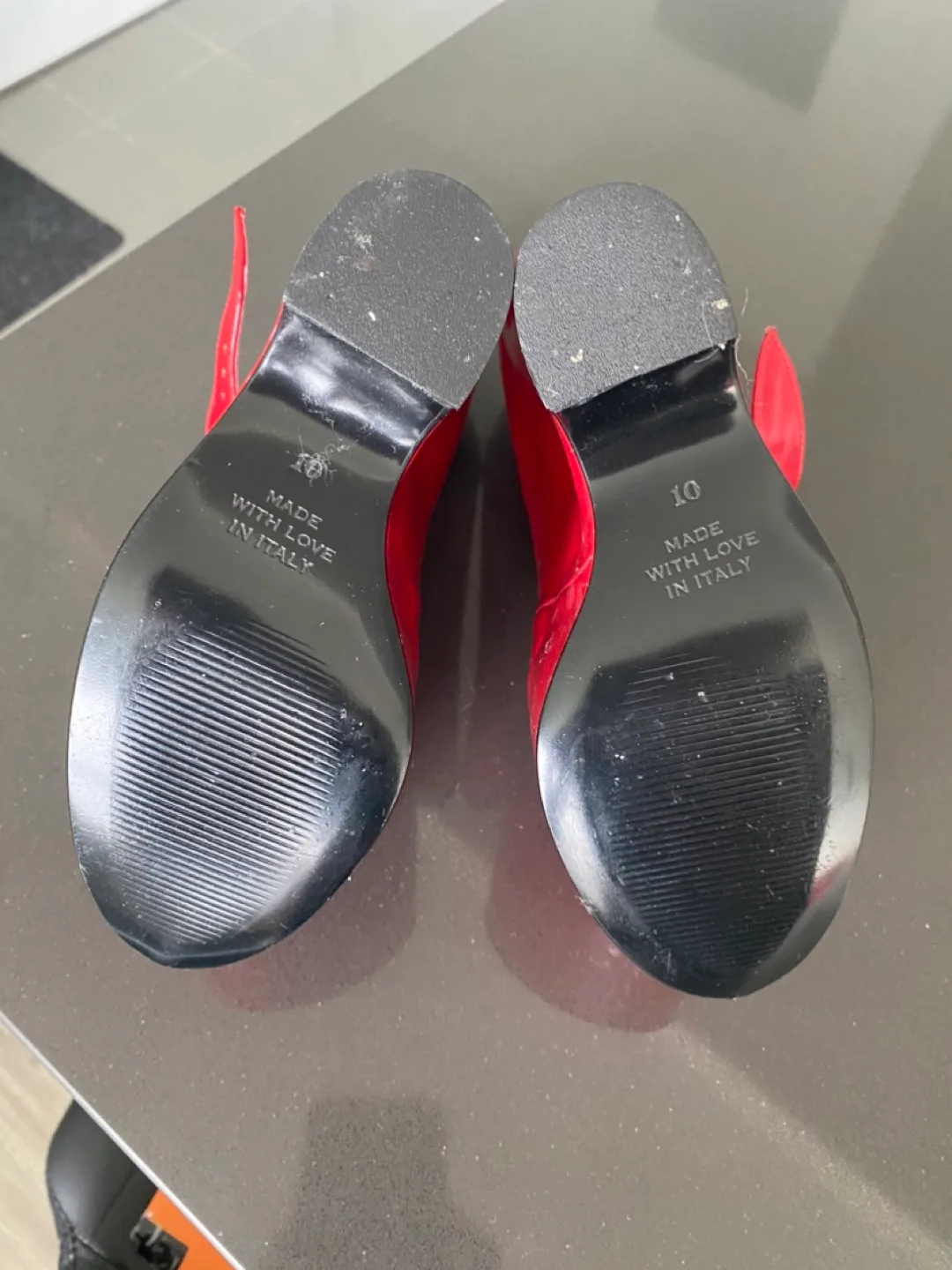 Red Platform Wedge Heels - Von D Shoes “FETISH” - Good Condition image indicator(9)