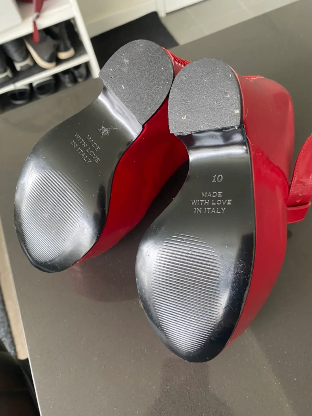 Red Platform Wedge Heels - Von D Shoes “FETISH” - Good Condition image indicator(10)