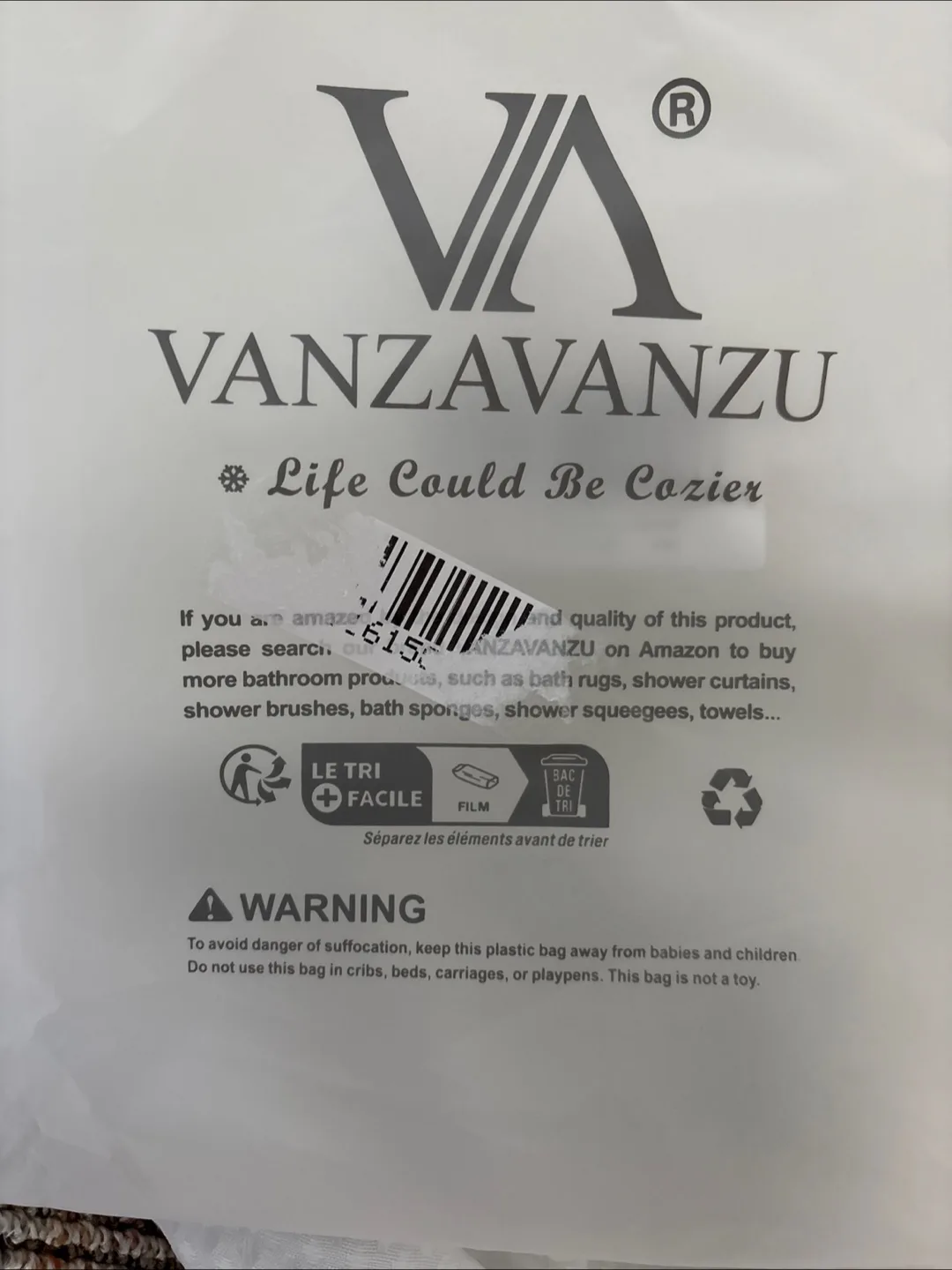 New VANZAVANZU Shower Curtain (36" x 72", White) 🧡 image indicator(2)