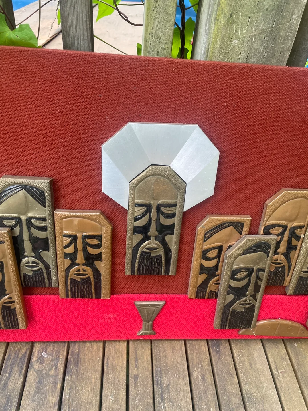 MCM Last Supper Wall Art Abstract Relief Sculpture image indicator(6)