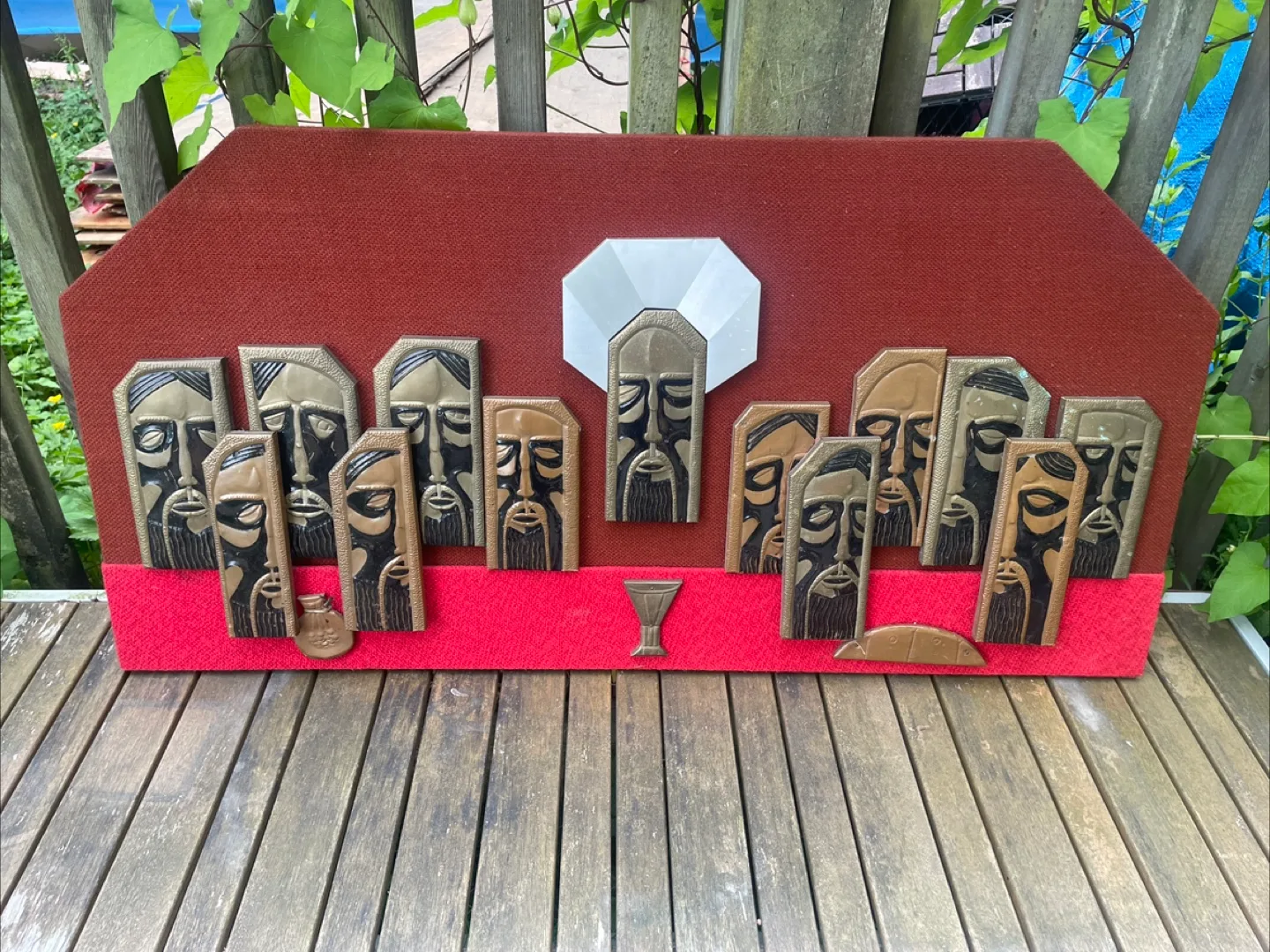 MCM Last Supper Wall Art Abstract Relief Sculpture image indicator(2)