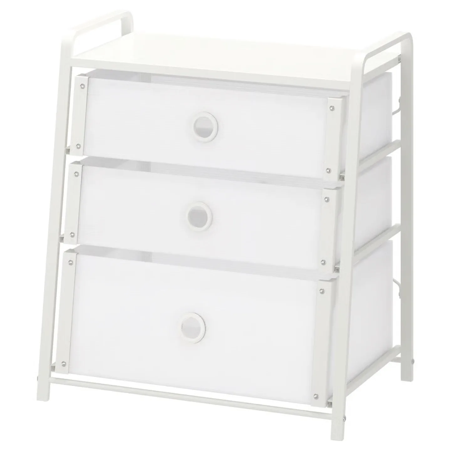 IKEA lote 3 drawer chest White thumbnail