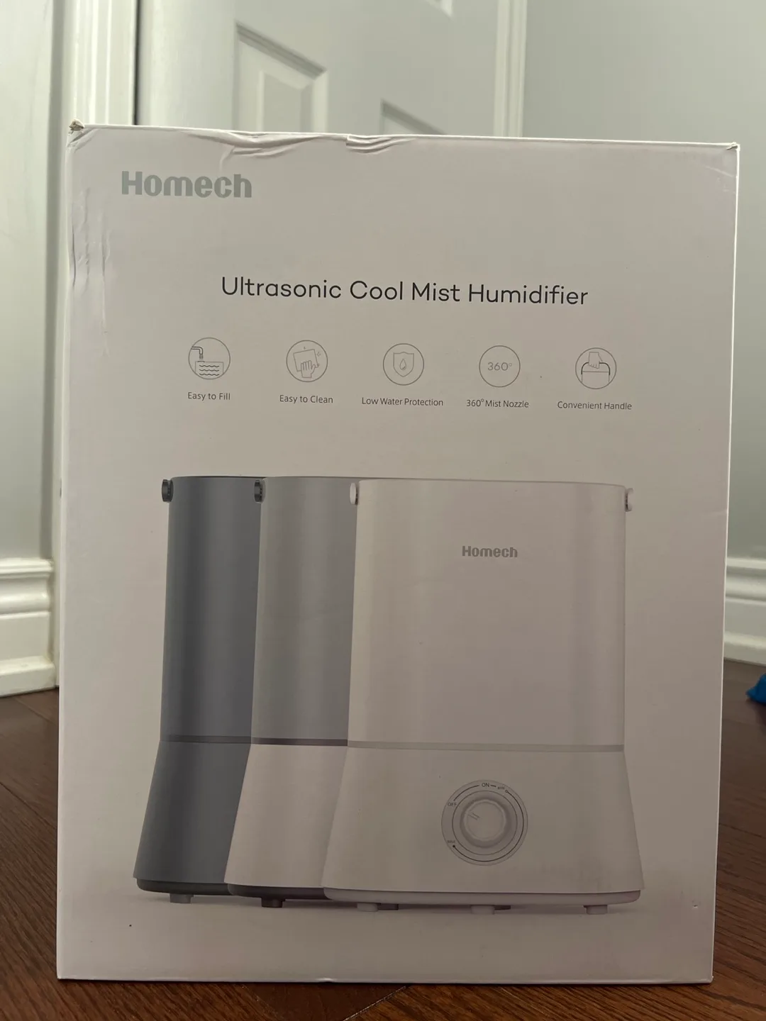 Homech Ultrasonic Cool Mist Humidifier (Black) thumbnail
