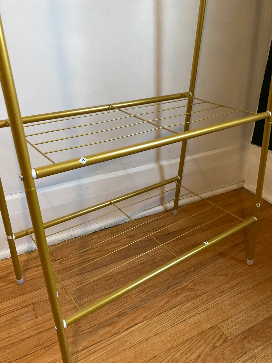 Gold Garment Rack heavy duty clothing rack with hangers image indicator(4)