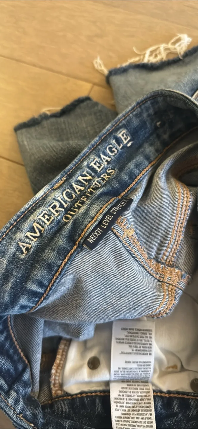 American Eagle Next Level Straight Denim Shorts thumbnail