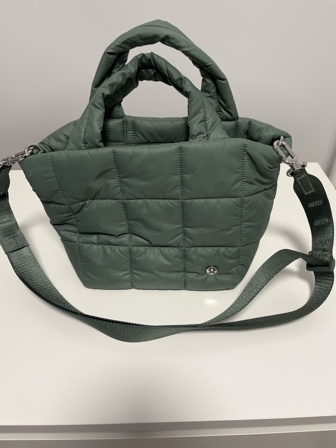 Lululemon Quilted Embrace Mini Bag Olive Green